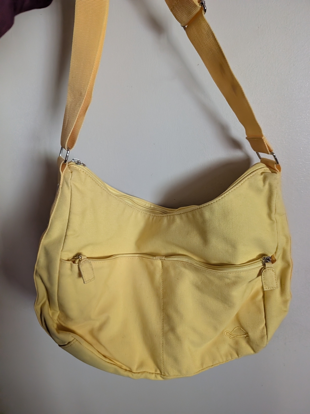 Yellow Shoulder Bag - Casual Canvas Hobo